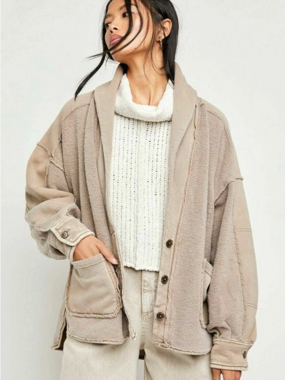 Free People Jordan Jacket – Washed Muslin – Size Medium – NWT - Picture 9 of 9